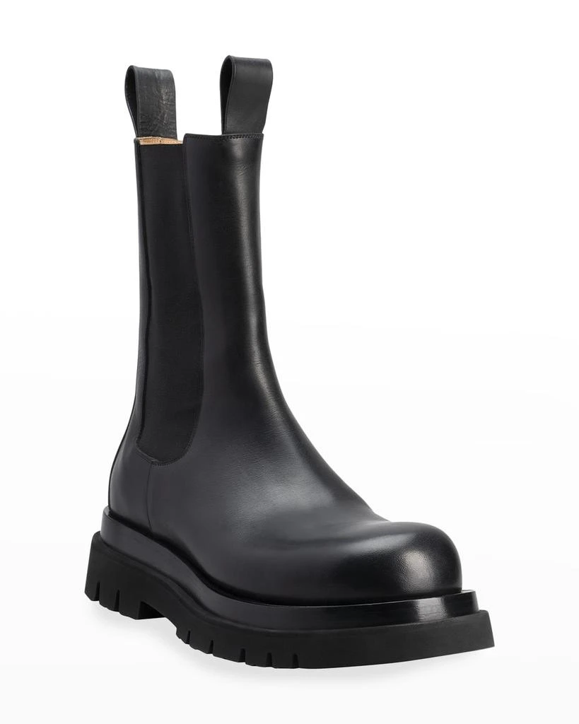商品Bottega Veneta|Men's Leather Chelsea Lug-Sole Boots,价格¥11270,第2张图片详细描述