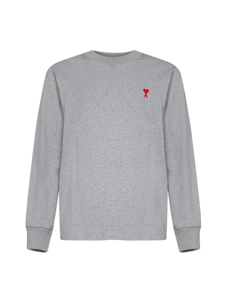 商品AMI|AMI Paris Logo Embroidered Crewneck Sweatshirt,价格¥820,第1张图片