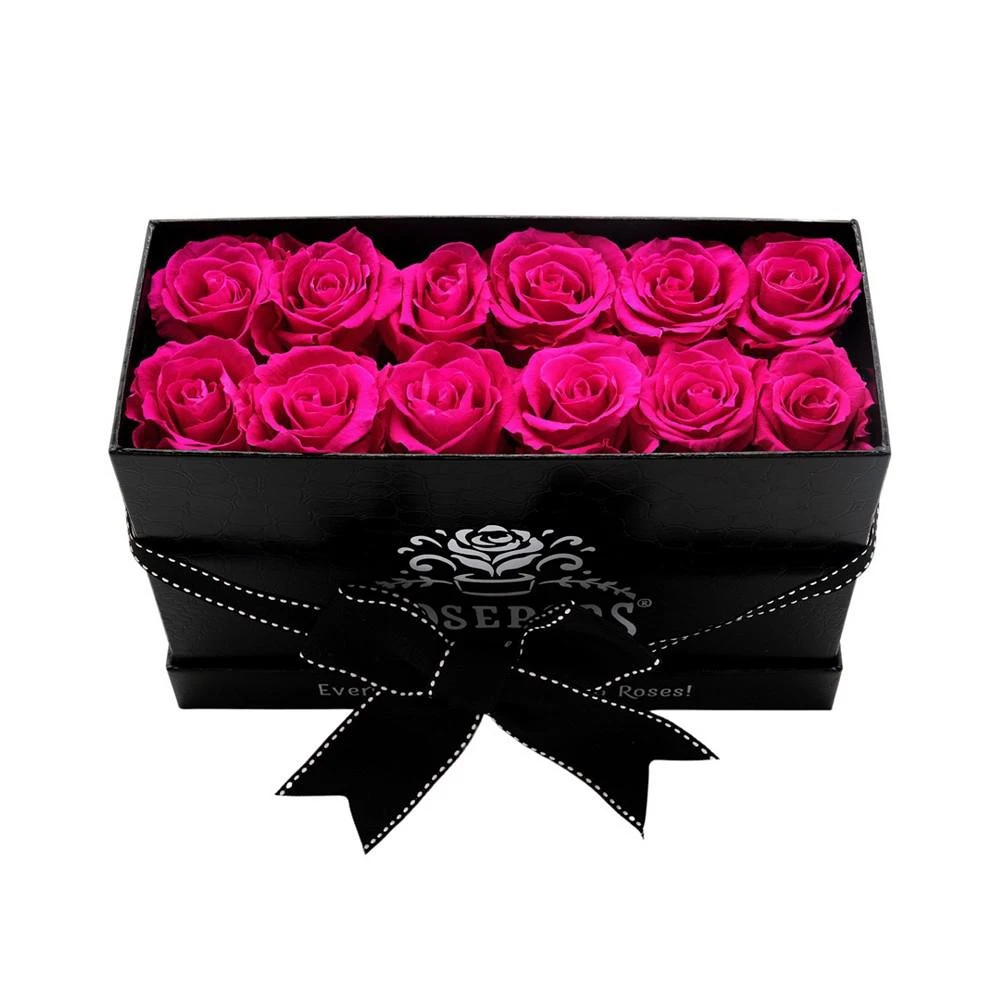 商品Rosepops|Pop-Up Keeper by The Dozen Raspberry Punch Real Roses, Box of 12,价格¥1194,第2张图片详细描述