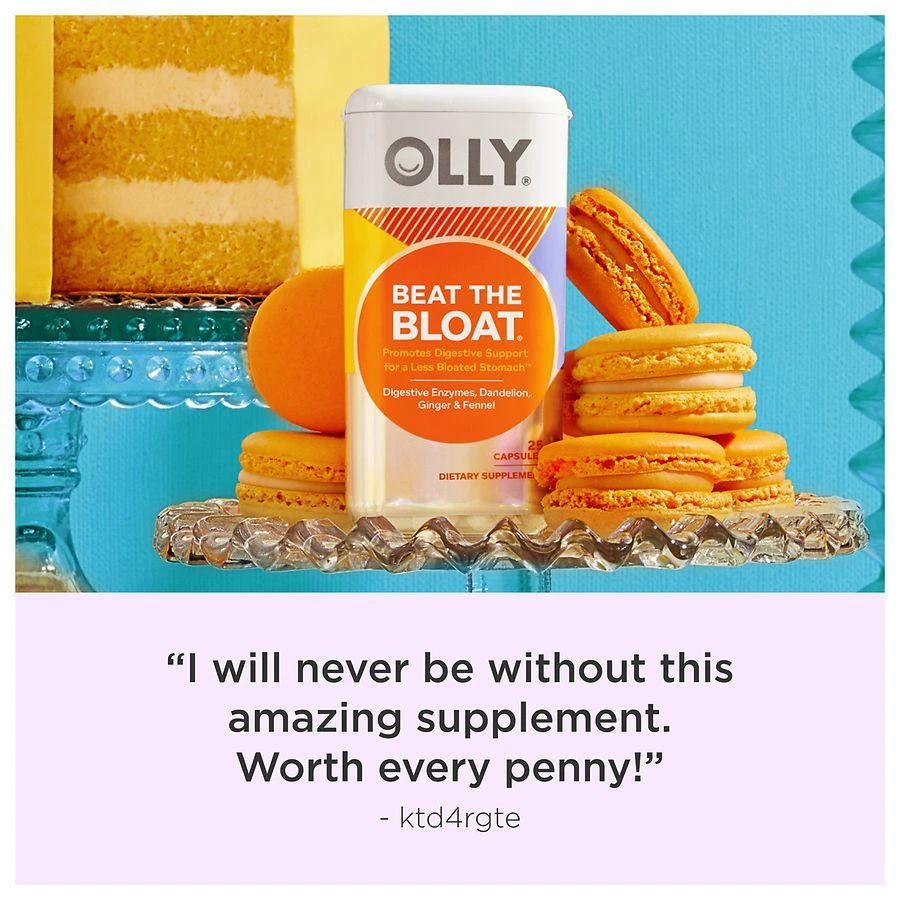 商品OLLY|Beat The Bloat Capsules,价格¥193,第3张图片详细描述