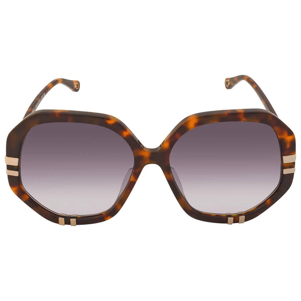 商品Chloé|Chloe Blue Geometric Ladies Sunglasses CH0105SA 004 60,价格¥1519,第4张图片详细描述