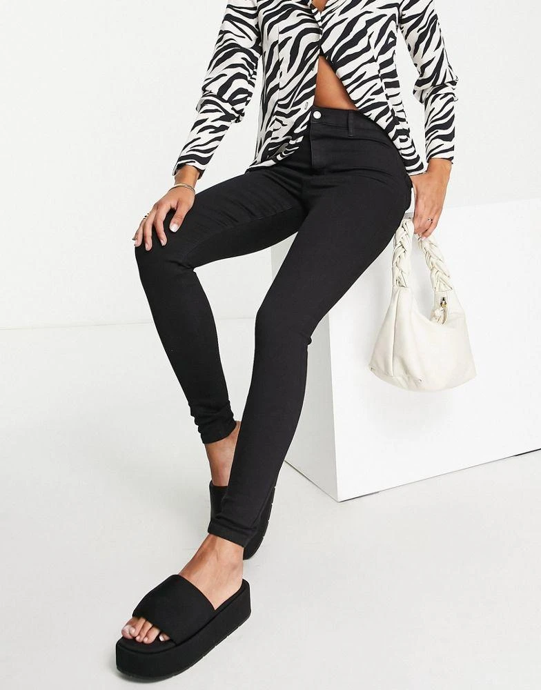 商品Topshop|Topshop high rise Joni holding power jeans in black,价格¥197,第1张图片
