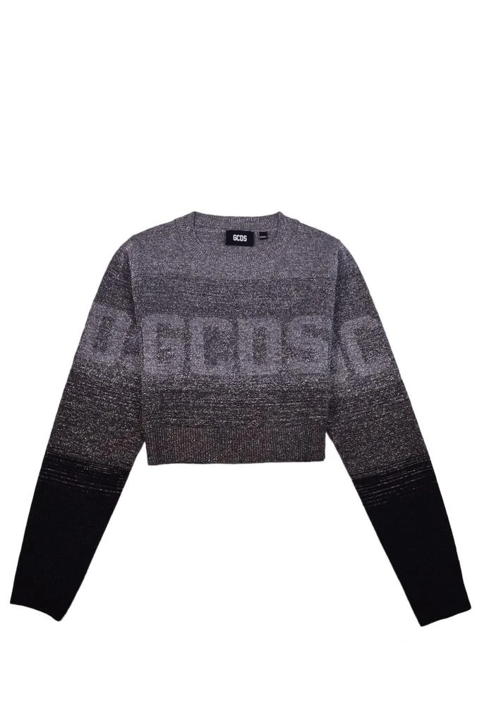 商品GCDS|GCDS Logo Intarsia Knitted Cropped Jumper,价格¥1802,第1张图片