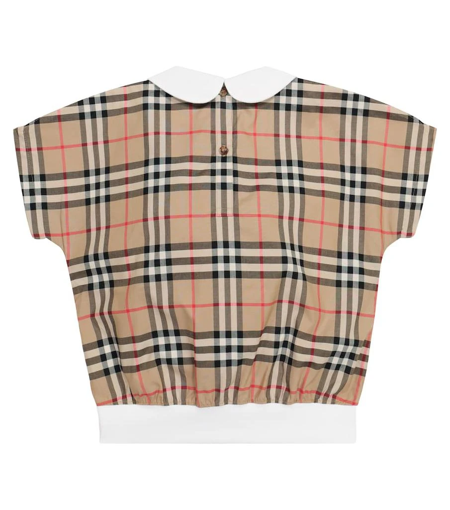 商品Burberry|Vintage Check Logo棉质Polo衫,价格¥1641,第4张图片详细描述