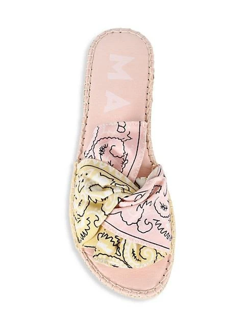 商品MANEBÍ|Bow Bandana-Print Canvas Espadrille Slides,价格¥271,第5张图片详细描述