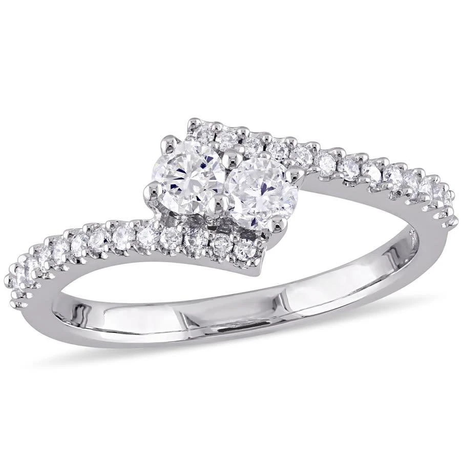 商品Amour|Amour 14k White Gold 1/2 CT TDW Diamond Ring,价格¥4150,第1张图片
