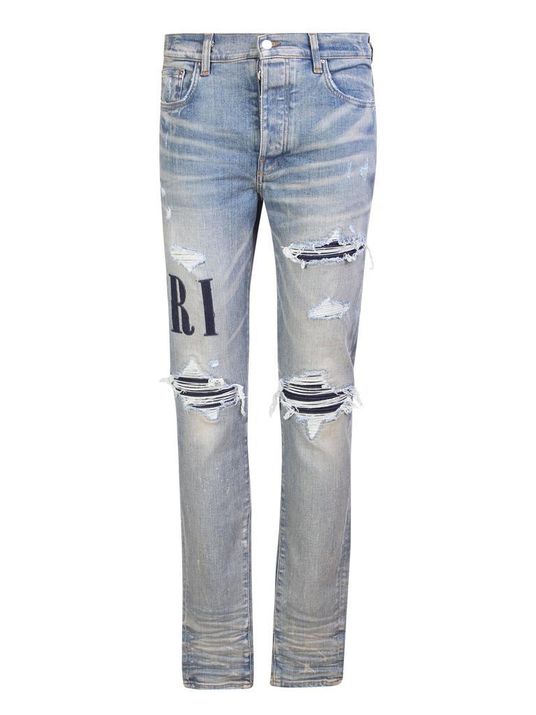 AMIRI DISTRESSED-EFFECT JEANS BY AMIRI. BRAND FOUNDED IN CALIFORNIA, RENOWNED FOR BRINGING ROCK CLUB CULTURE TO THE WORLD OF FASHION商品第1张图片规格展示
