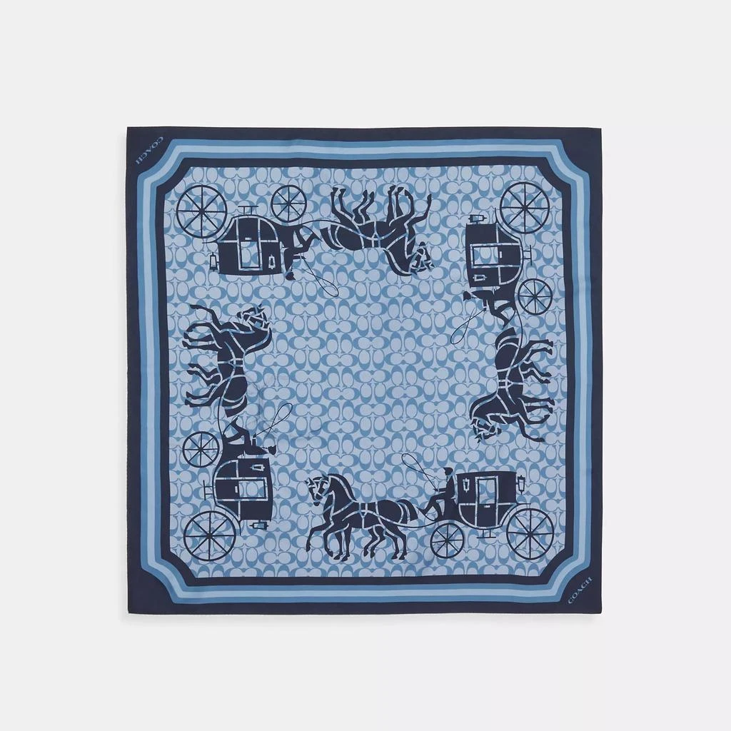 Signature Horse And Carriage Silk Square Scarf 商品