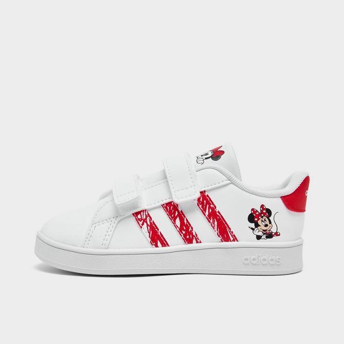 商品Adidas|Girls' Toddler adidas Essentials Grand Court Disney Minnie Mouse Casual Shoes,价格¥335,第1张图片