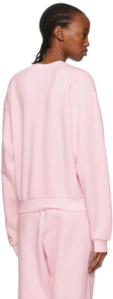 商品SKIMS|Pink Cotton Fleece Classic Crewneck Sweatshirt,价格¥407,第3张图片详细描述