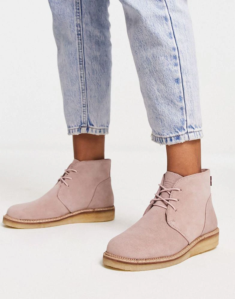 商品Levi's|Levi's Bern suede boots in pink,价格¥542,第3张图片详细描述