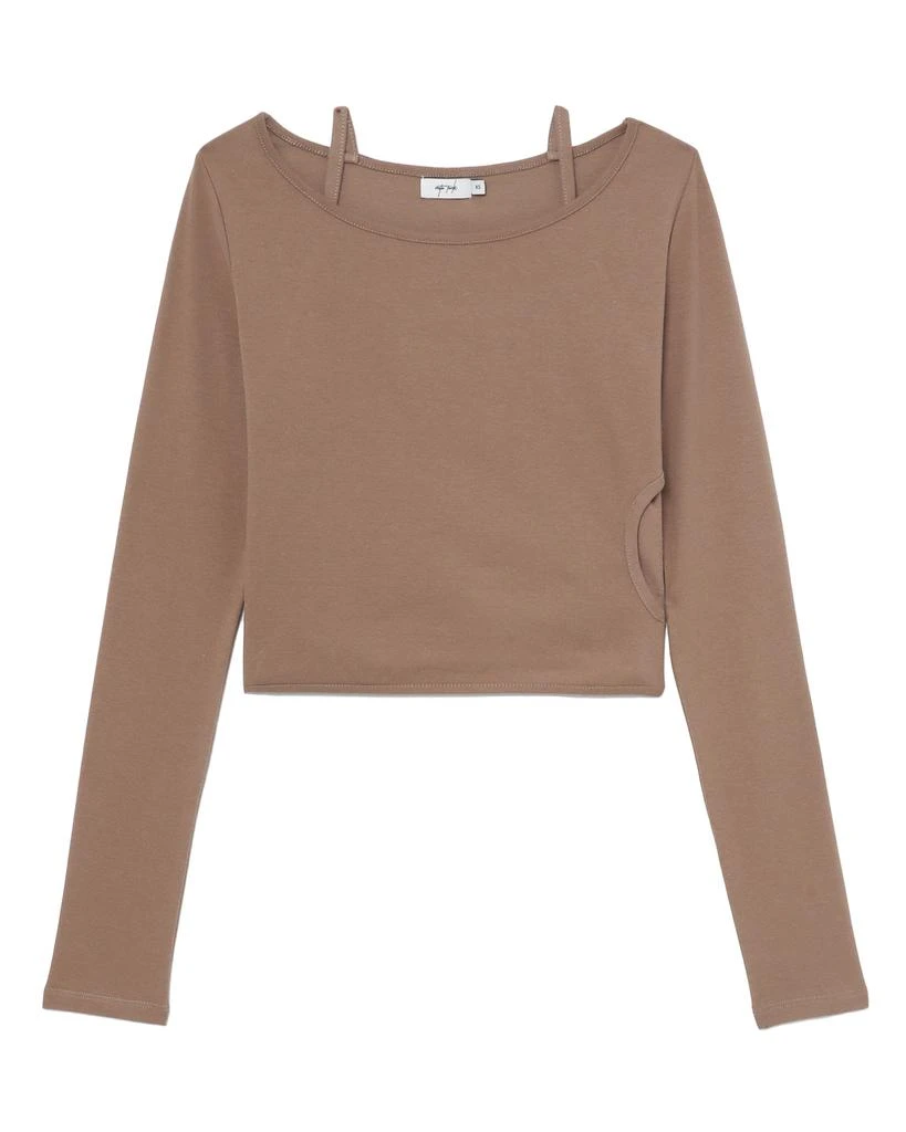 商品VESTA PINK|Cropped long-sleeve top,价格¥153,第1张图片