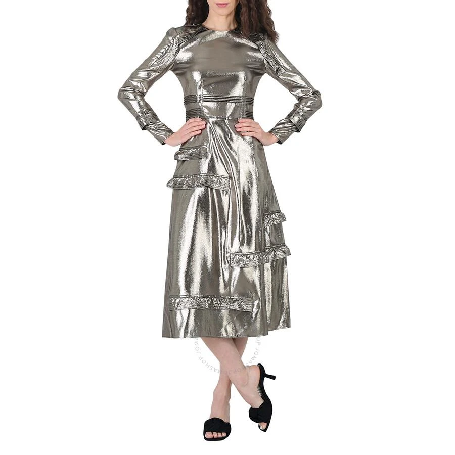 商品Burberry|Silver Long Sleeve Dress With Stitch Detail,价格¥2312,第2张图片详细描述