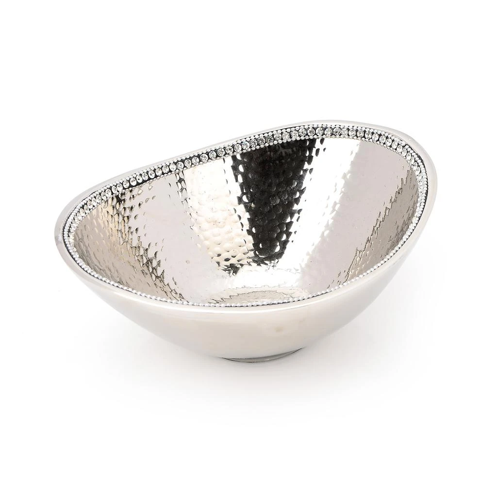 商品Classic Touch Decor|Hammered Stainless Steel Bowl,价格¥319,第1张图片