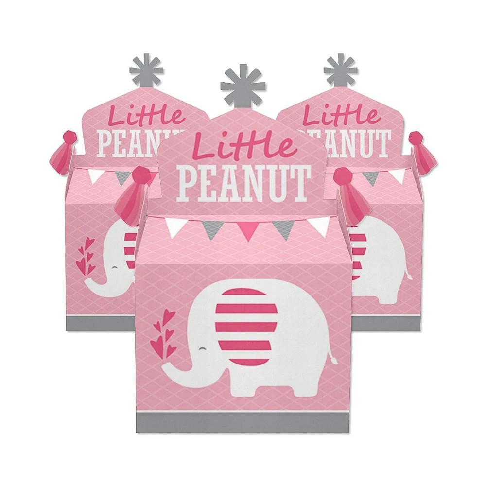 商品Big Dot of Happiness|Pink Elephant - Treat Box Party Favors - Girl Baby Shower or Birthday Party Goodie Gable Boxes - Set of 12,价格¥142,第2张图片详细描述