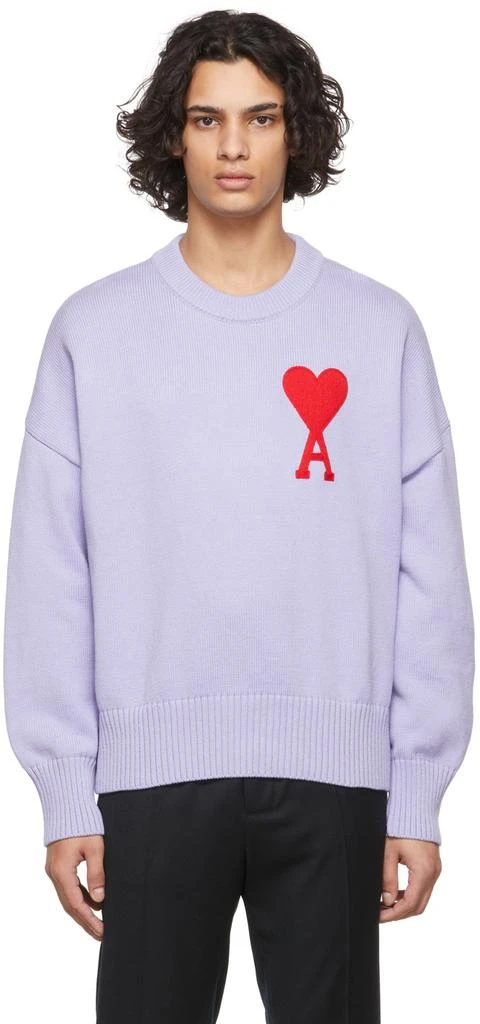 商品AMI|Purple Ami De Cœur Sweater,价格¥1894,第1张图片