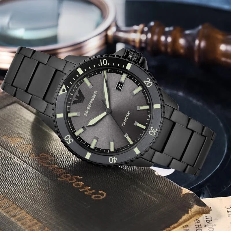 Armani阿玛尼旗舰店男士手表 简约时尚防水石英表AR11398 商品