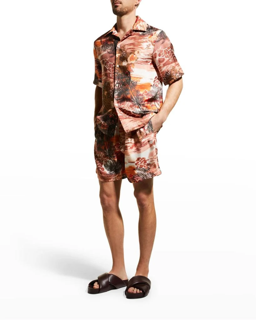 商品AMIRI|Men's Hawaiian Silk Bowling Shirt,价格¥3367,第4张图片详细描述