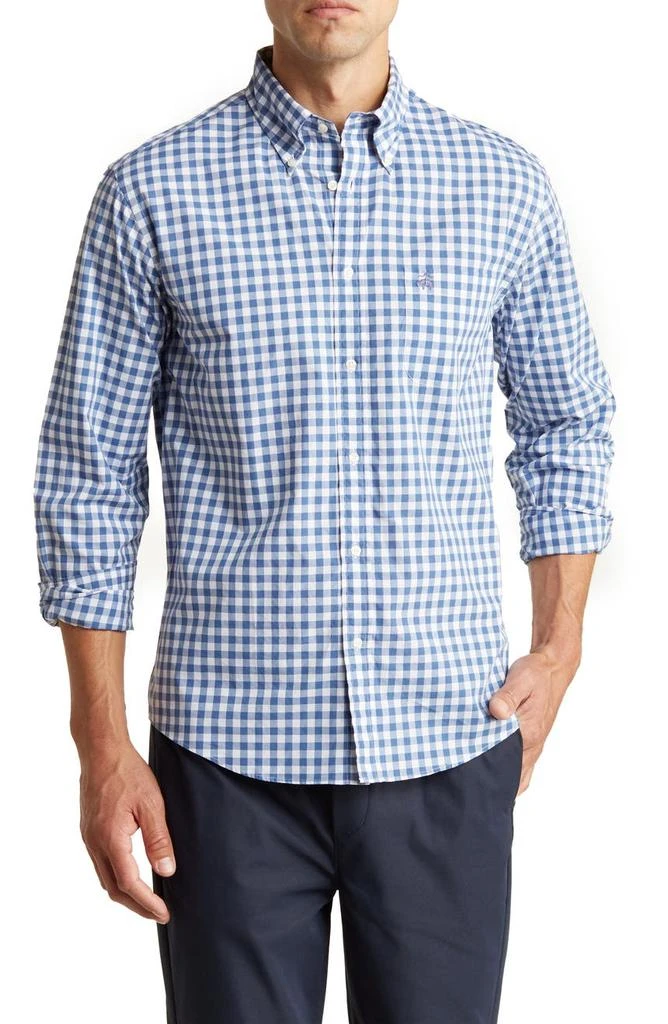 商品Brooks Brothers|Sport Fit Plaid Long Sleeve Yarn Dye Cotton Button-Down Shirt,价格¥413,第1张图片