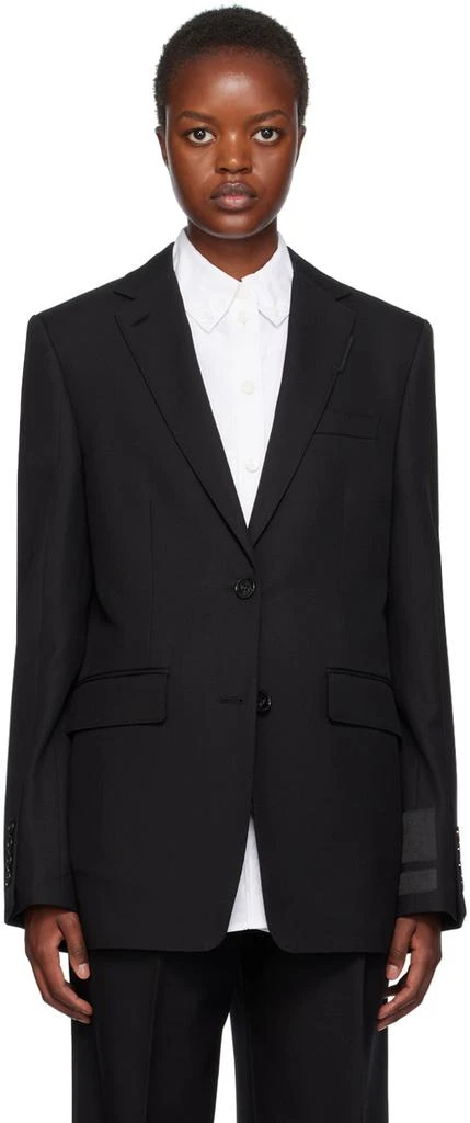 商品Burberry|Black Oversized Tailored Blazer,价格¥9236,第1张图片