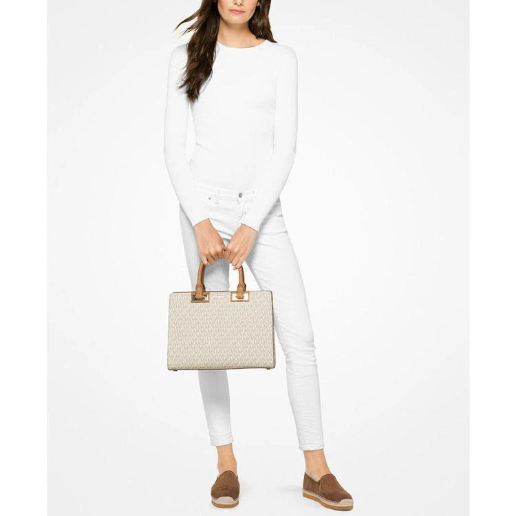 商品Michael Kors|MICHAEL  Signature Quinn Large Satchel,价格¥1103,第2张图片详细描述