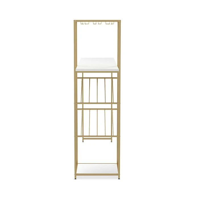 商品Sparrow & Wren|Danby High Gloss White and Gold-Tone Bar Table,价格¥4362,第4张图片详细描述
