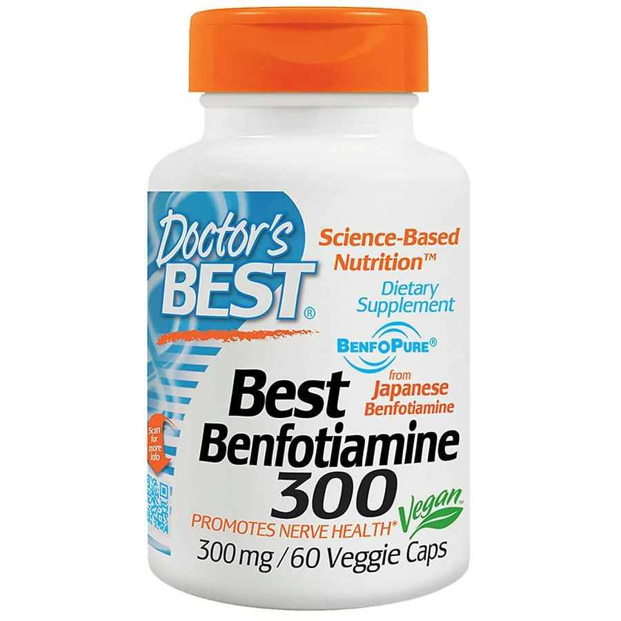 商品Doctor's Best|Benfotiamine 300 Veggie Caps,价格¥171,第1张图片