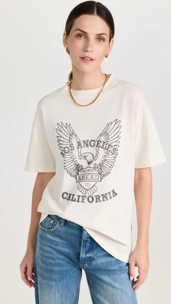 商品ANINE BING|ANINE BING Milo Tee Black Eagle,价格¥725,第2张图片详细描述