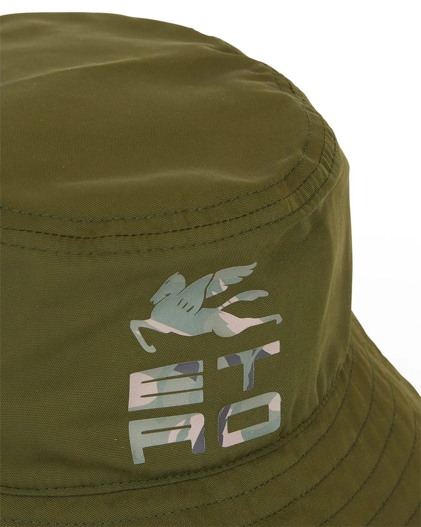 商品ETRO|Men's Camo-Logo Bucket Hat,价格¥1096,第2张图片详细描述