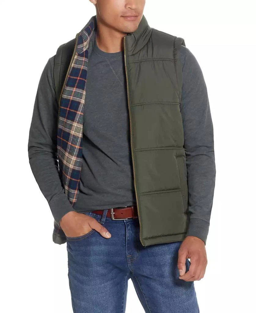 商品Weatherproof Vintage|Men's Flannel Lined Puffer Vest,价格¥223,第1张图片