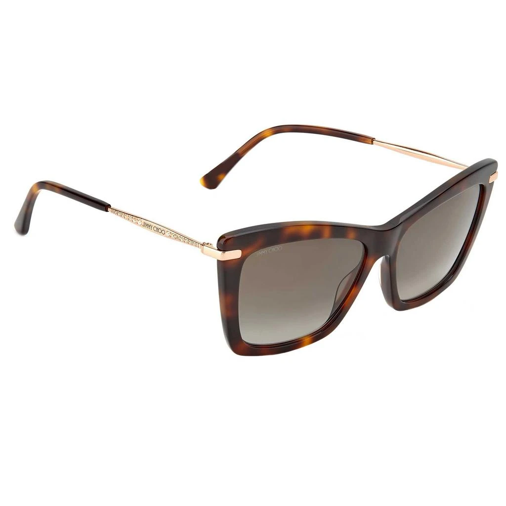 商品Jimmy Choo|Jimmy Choo Women's Sunglasses - Havana Frame Brown Gradient Lenses | SADY/S 0086,价格¥602,第3张图片详细描述