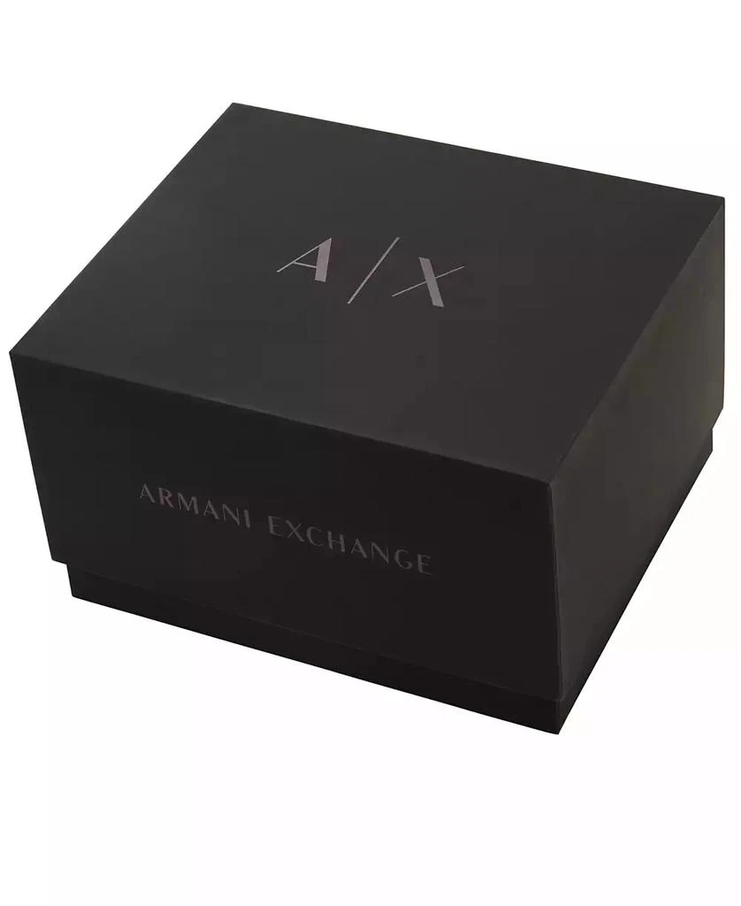 商品Armani Exchange|Men's Three-Hand Silver-tone Stainless Steel Bracelet Watch and 1 Bracelet Gift Set,价格¥811,第5张图片详细描述