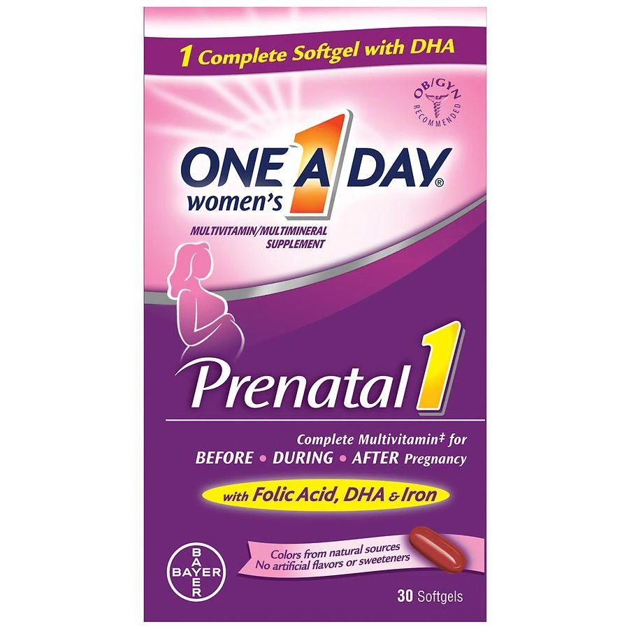 商品One A Day|Women's Prenatal 1 Multivitamins Softgels,价格¥179,第1张图片