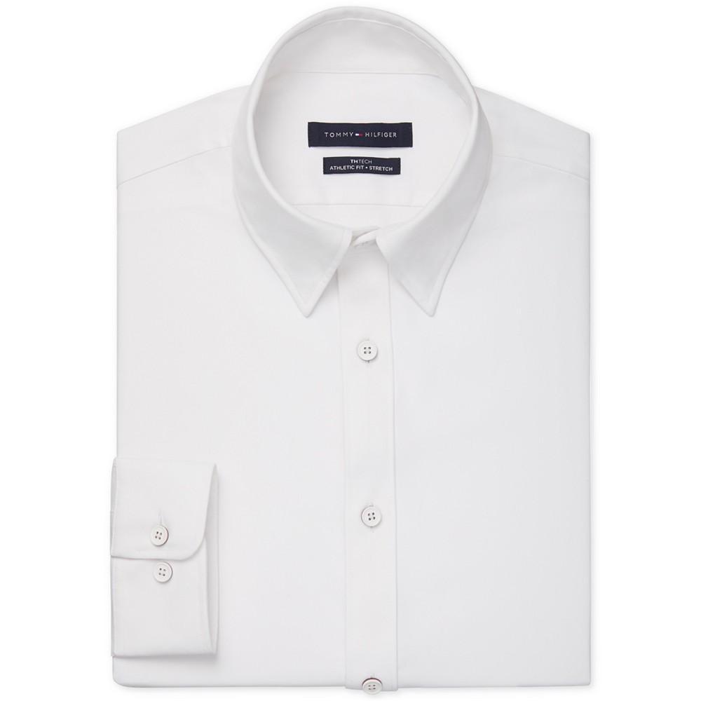商品Tommy Hilfiger|Men's No-Tuck Casual Slim Fit Stretch Dress Shirt,价格¥215,第5张图片详细描述