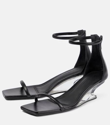 商品Rick Owens|Leather wedge sandals,价格¥5549,第5张图片详细描述