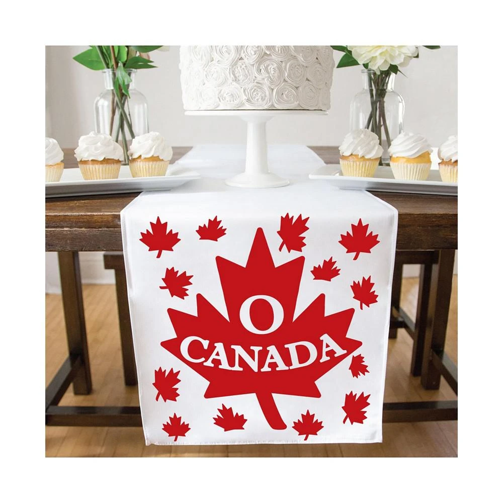 商品Big Dot of Happiness|Canada Day - Canadian Party Dining Decor - Cloth Table Runner - 13 x 70 in,价格¥201,第3张图片详细描述