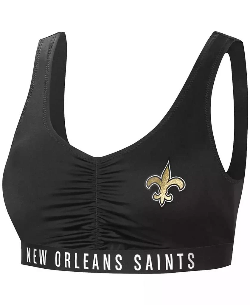 商品G-III 4Her by Carl Banks|Women's Black New Orleans Saints All-Star Bikini Top,价格¥263,第1张图片