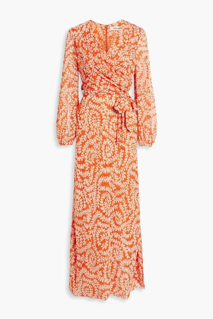 商品Diane von Furstenberg|Alaric wrap-effect printed georgette maxi dress,价格¥842,第1张图片