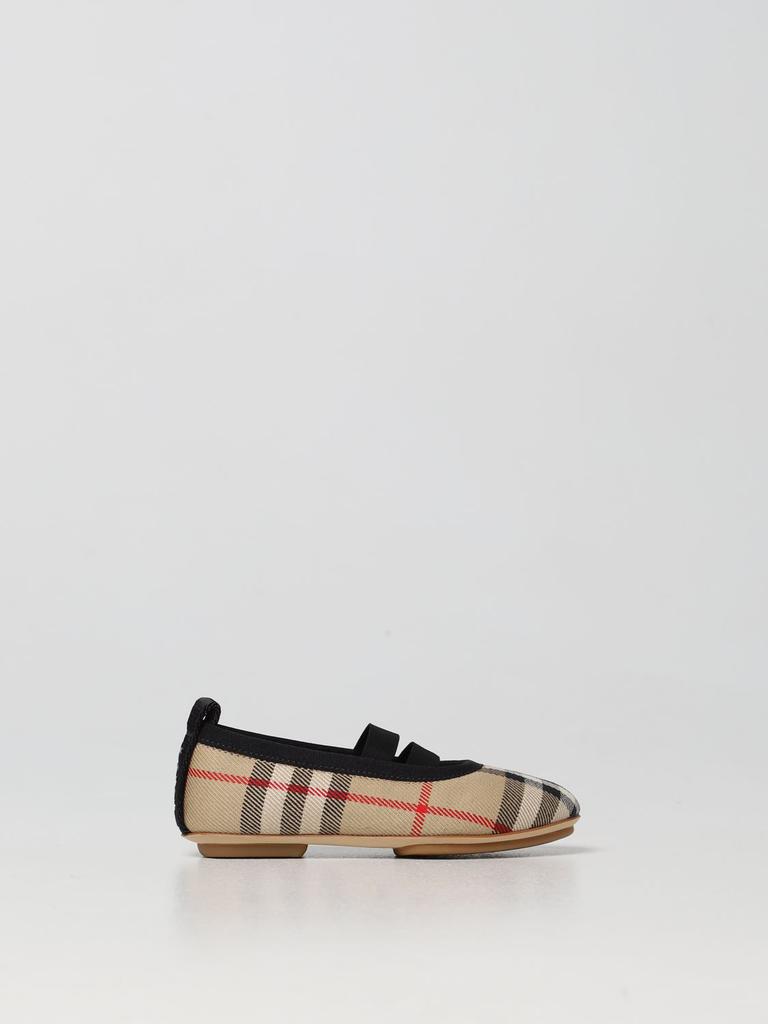 Burberry cotton ballet flat with check pattern商品第1张图片规格展示