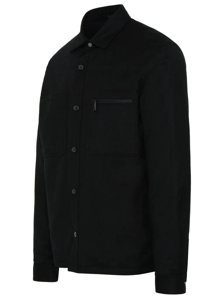 商品Zegna|Ermenegildo zegna men's black cotton shirt,价格¥3484,第2张图片详细描述