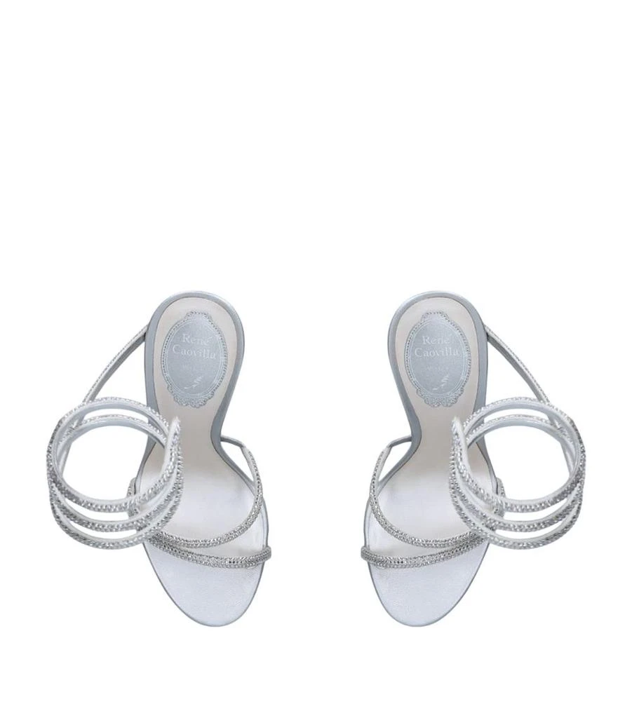 商品Rene Caovilla|Leather Cleo Platform Sandals 120,价格¥14728,第4张图片详细描述