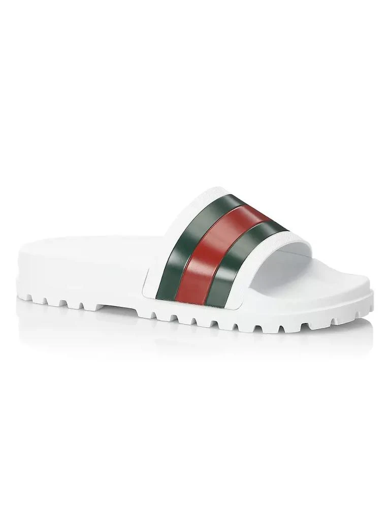 商品Gucci|Web Slide Sandals,价格¥2997,第2张图片详细描述