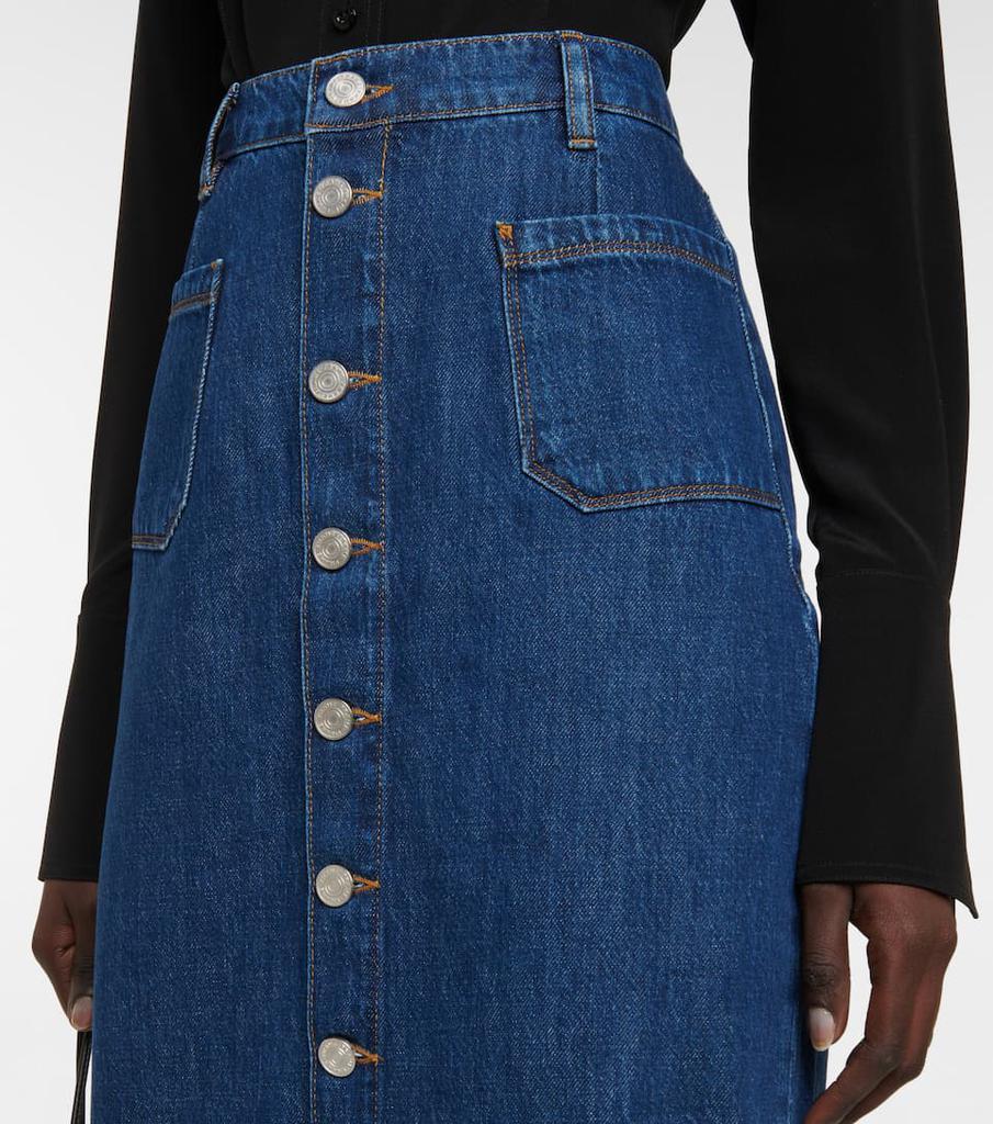 商品FRAME|Le Bardot denim midi skirt,价格¥2046,第6张图片详细描述