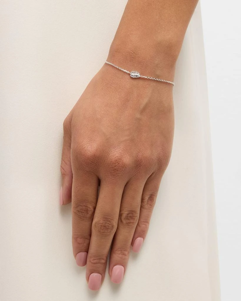 商品Anita Ko|18k White Gold Small Palm Leaf Bracelet,价格¥11321,第3张图片详细描述