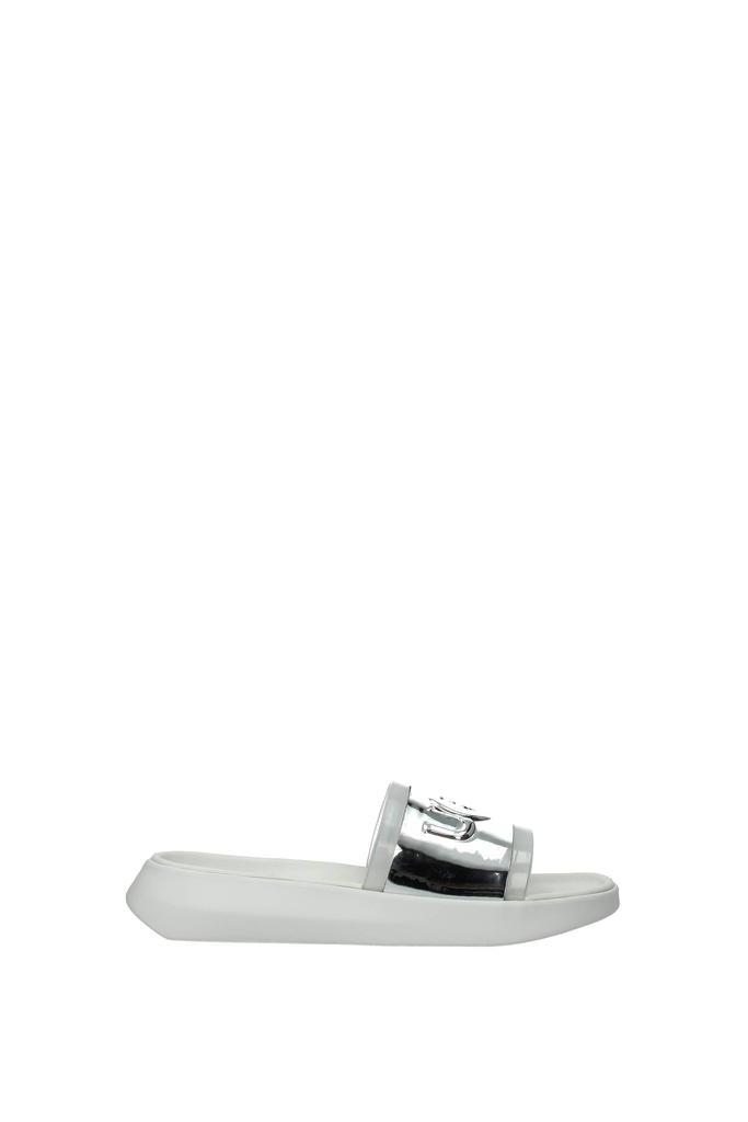 商品UGG|Slippers and clogs hilama slide Eco Leather Silver,价格¥160,第1张图片