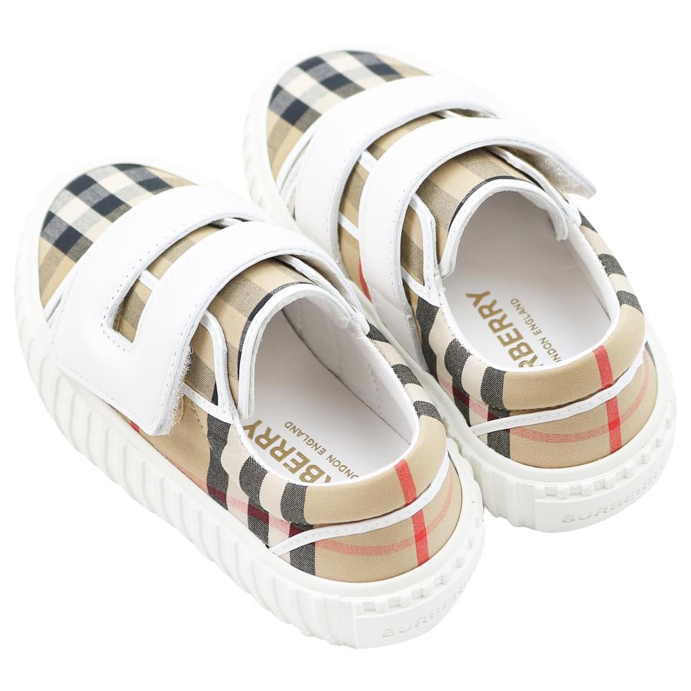 Beige Check Mark Trainers商品第3张图片规格展示