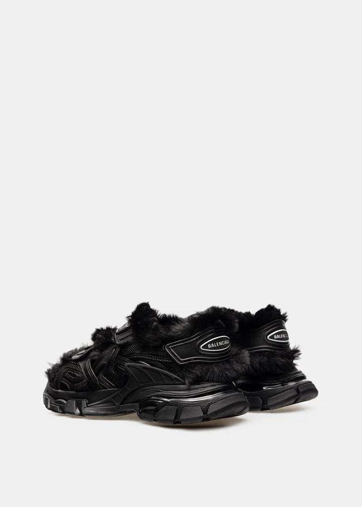 商品Balenciaga|Balenciaga Black Faux-Fur Track Sandals,价格¥3625,第4张图片详细描述