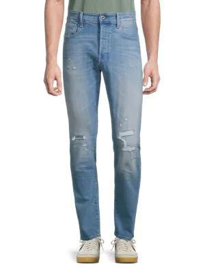 商品G-Star|Distressed Slim-Fit jeans,价格¥224,第1张图片