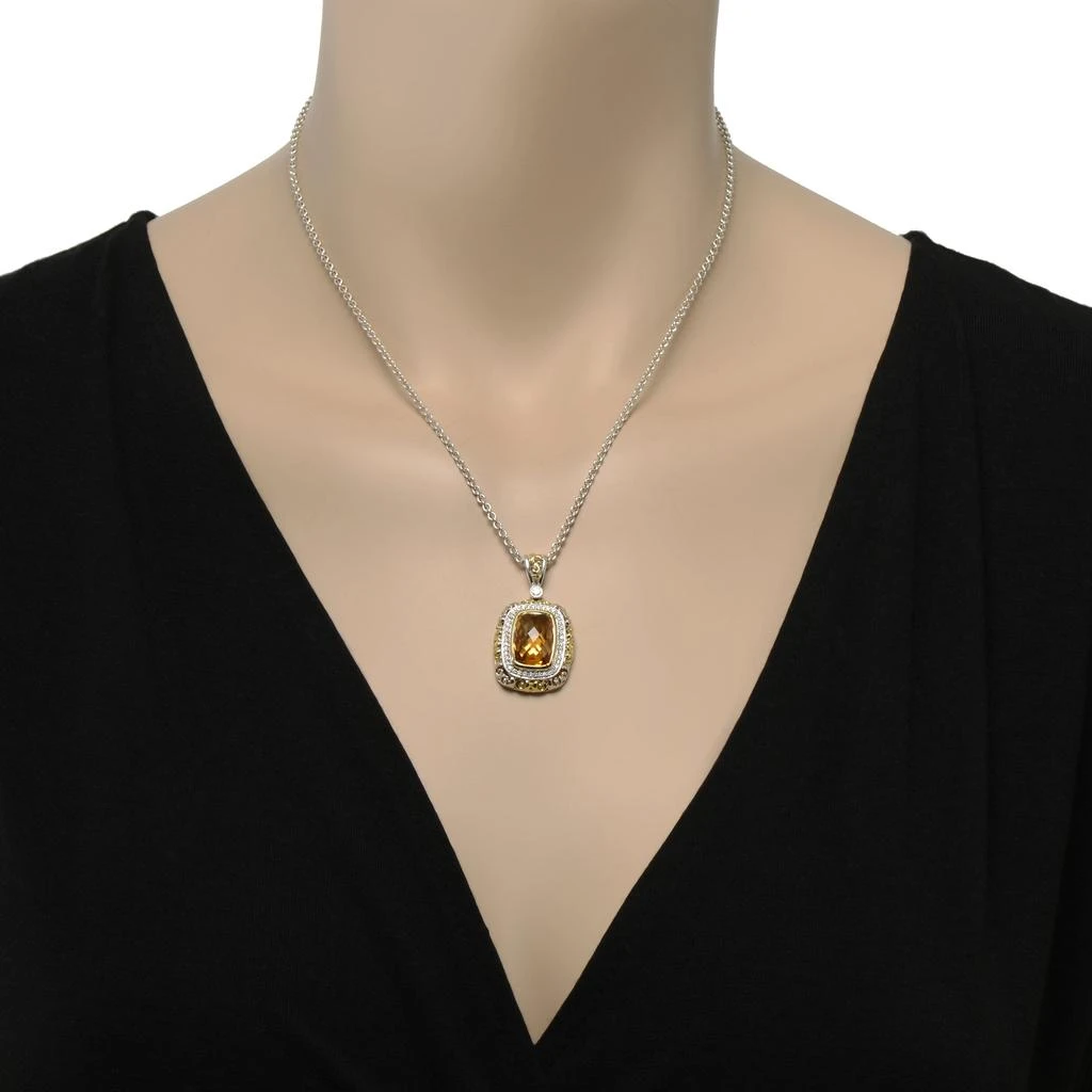 商品Charles Krypell|Charles Krypell Women's Sterling Silver and 18K Gold Necklace,价格¥5939,第2张图片详细描述