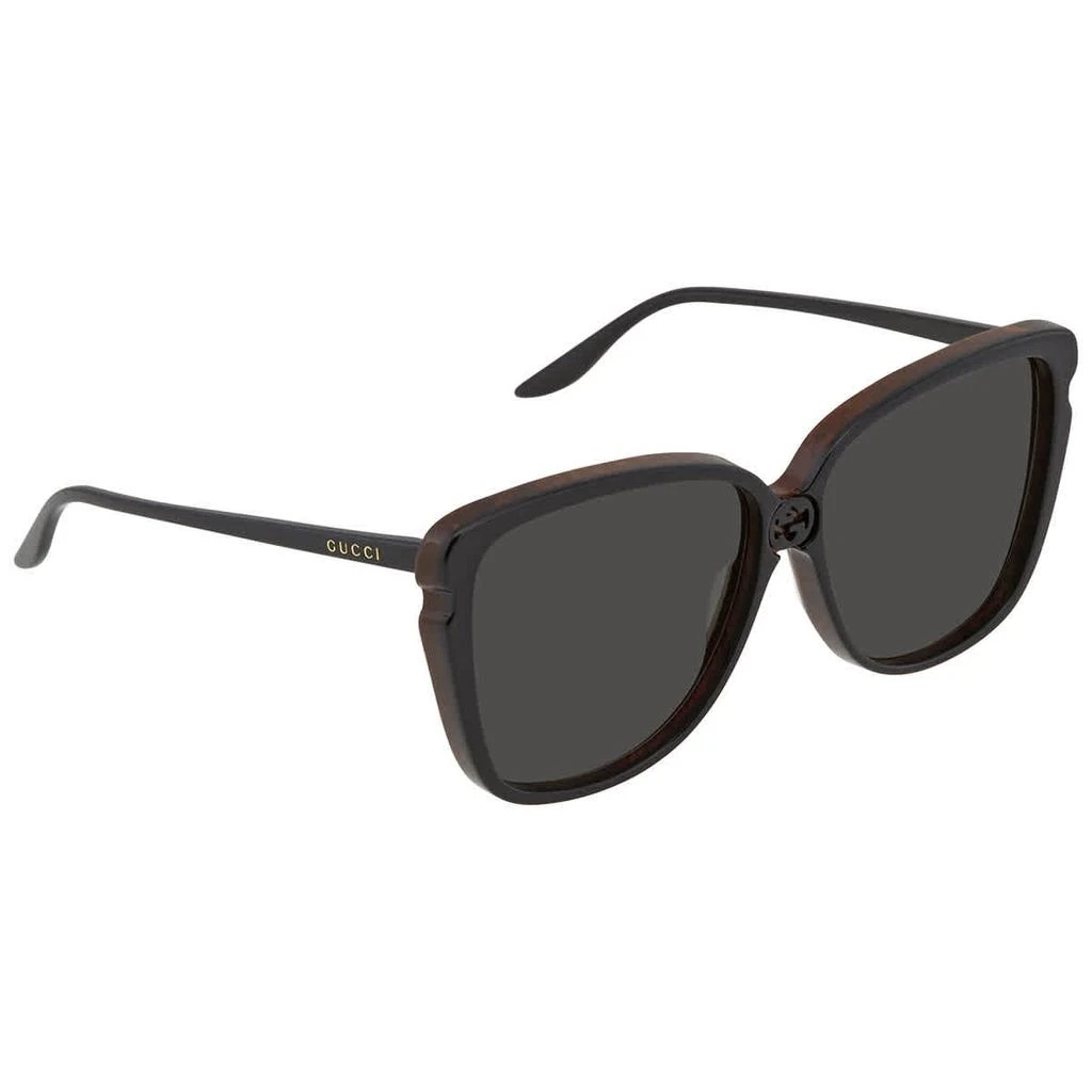 商品Gucci|Gucci Grey Butterfly Ladies Sunglasses GG0709S 002 63,价格¥1253,第1张图片